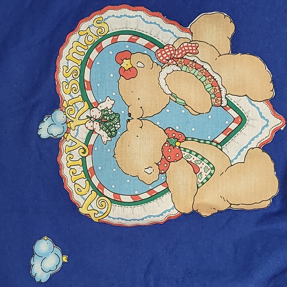 Made in USA. 90s Jerzees by Russell. NEVER-WORN. Merry Kissmas. Large. - Picture 2 of 16